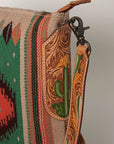American Darling Saddle Blanket Genuine Leather Women Bag Western Handbag Purse