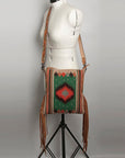 American Darling Saddle Blanket Genuine Leather Women Bag Western Handbag Purse