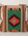American Darling Saddle Blanket Genuine Leather Women Bag Western Handbag Purse