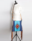 American Darling Saddle Blanket Genuine Leather Women Bag Western Handbag Purse