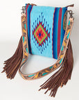 American Darling Saddle Blanket Genuine Leather Women Bag Western Handbag Purse