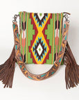 American Darling Saddle Blanket Genuine Leather Women Bag Western Handbag Purse