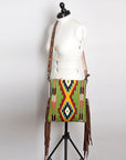 American Darling Saddle Blanket Genuine Leather Women Bag Western Handbag Purse