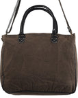 OHLAY KB322 TOTE Upcycled Canvas Hair-on Genuine Leather women bag western handbag purse