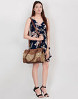 American Darling ADBG907 Tote Hand Tooled Hair-On Genuine Leather Women Bag Western Handbag Purse