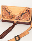 American Darling ADBG908 Small Crossbody Hand Tooled Genuine Leather Women Bag Western Handbag Purse