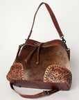 American Darling Bucket Hair on Genuine Leather Western Women Bag Handbag Purse | Travel Bags College Casual