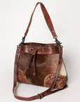 American Darling Bucket Hair on Genuine Leather Western Women Bag Handbag Purse | Travel Bags College Casual