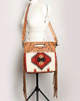 American Darling Clutch Hand Tooled Hair On Genuine Leather Women Bag Western Handbag Purse