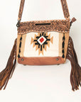 American Darling Clutch Hand Tooled Hair On Genuine Leather Women Bag Western Handbag Purse
