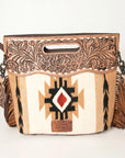 American Darling Clutch Hand Tooled Hair On Genuine Leather Women Bag Western Handbag Purse