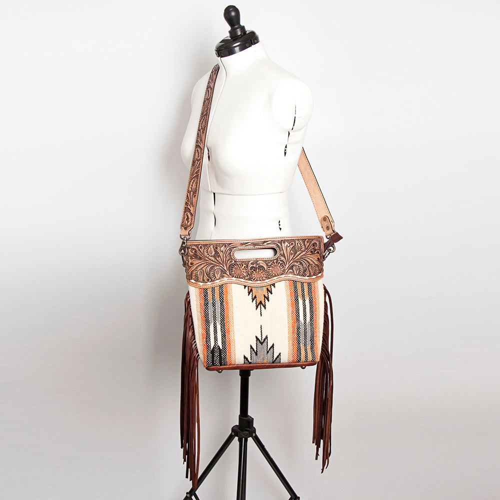 American Darling Clutch Hand Tooled Hair On Genuine Leather Women Bag Western Handbag Purse