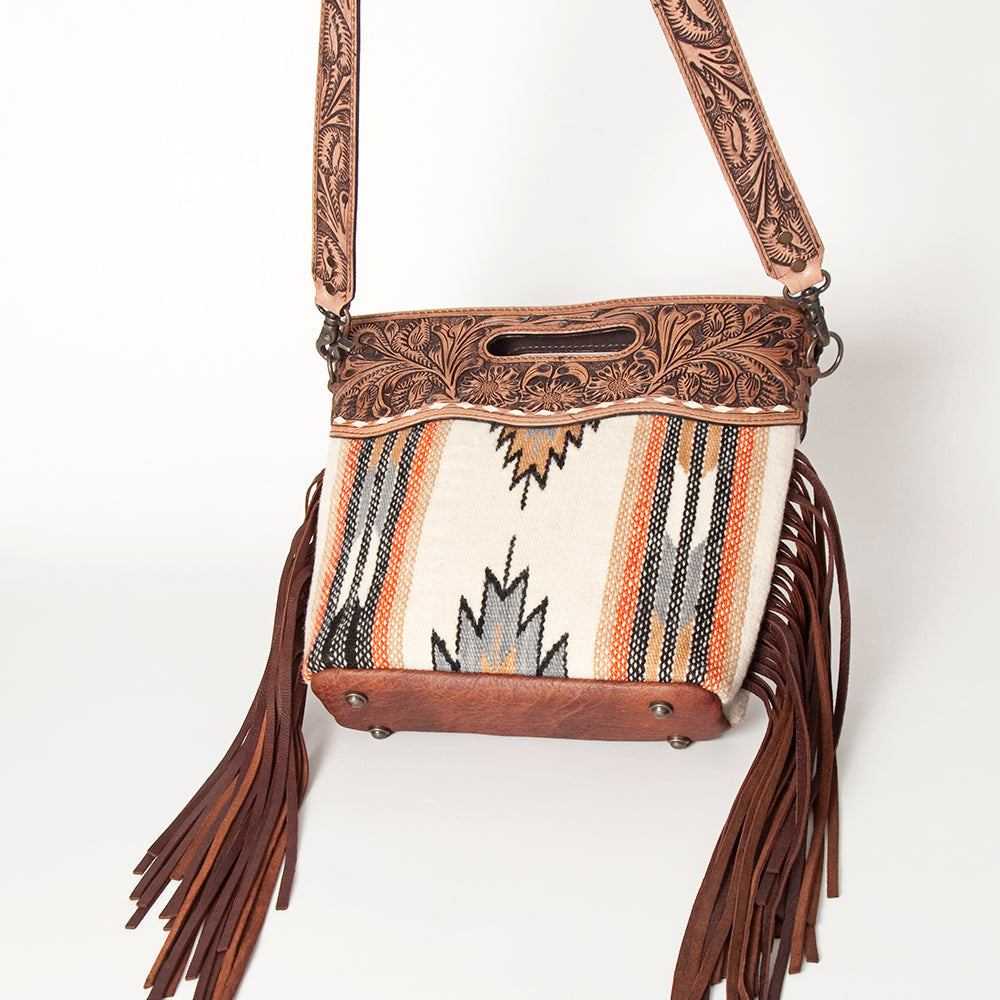 American Darling Clutch Hand Tooled Hair On Genuine Leather Women Bag Western Handbag Purse