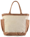 OHLAY KB312 TOTE Upcycled Wool Upcycled Canvas Genuine Leather women bag western handbag purse