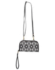 OHLAY KB314 Cross Body Upcycled Canvas Genuine Leather women bag western handbag purse