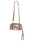 OHLAY KB315 Cross Body Upcycled Canvas Genuine Leather women bag western handbag purse