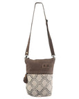 OHLAY KB319 Cross Body Upcycled Wool Upcycled Canvas Genuine Leather women bag western handbag purse