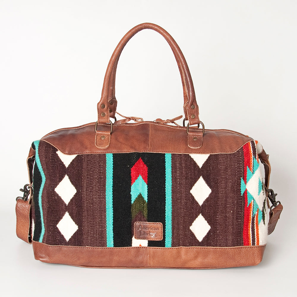 American Darling Duffel Saddle Blanket Genuine Leather Women Bag Western Handbag Purse