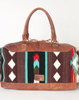 American Darling Duffel Saddle Blanket Genuine Leather Women Bag Western Handbag Purse