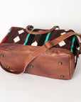 American Darling Duffel Saddle Blanket Genuine Leather Women Bag Western Handbag Purse