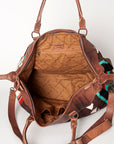 American Darling Duffel Saddle Blanket Genuine Leather Women Bag Western Handbag Purse
