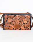 American Darling Small Crossbody Beautifully Hand Tooled Genuine