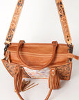 American Darling Briefcase Hand Tooled Saddle Blanket Genuine Leather women bag western handbag purse