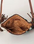American Darling Cross Body Hand Tooled Saddle Blanket Genuine Leather women bag western handbag purse