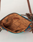 American Darling Cross Body Hand Tooled Saddle Blanket Genuine Leather women bag western handbag purse