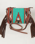 American Darling Cross Body Hand Tooled Saddle Blanket Genuine Leather women bag western handbag purse