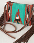 American Darling Cross Body Hand Tooled Saddle Blanket Genuine Leather women bag western handbag purse