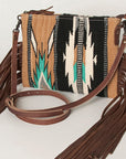 American Darling Cross Body Hand Tooled Saddle Blanket Genuine Leather women bag western handbag purse