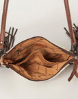 American Darling Cross Body Hand Tooled Saddle Blanket Genuine Leather women bag western handbag purse