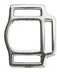 Hilason 1 Inch Malleable iron 3 Way Halter Square Nickel Plt. –