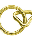 Hilason 1 Inch Loop 1/4 Ring Brass Plt. – Hilason