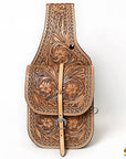 Hilason Floral  Western Horse Leather Saddle Bag Heavyduty Traditional Trail Ride