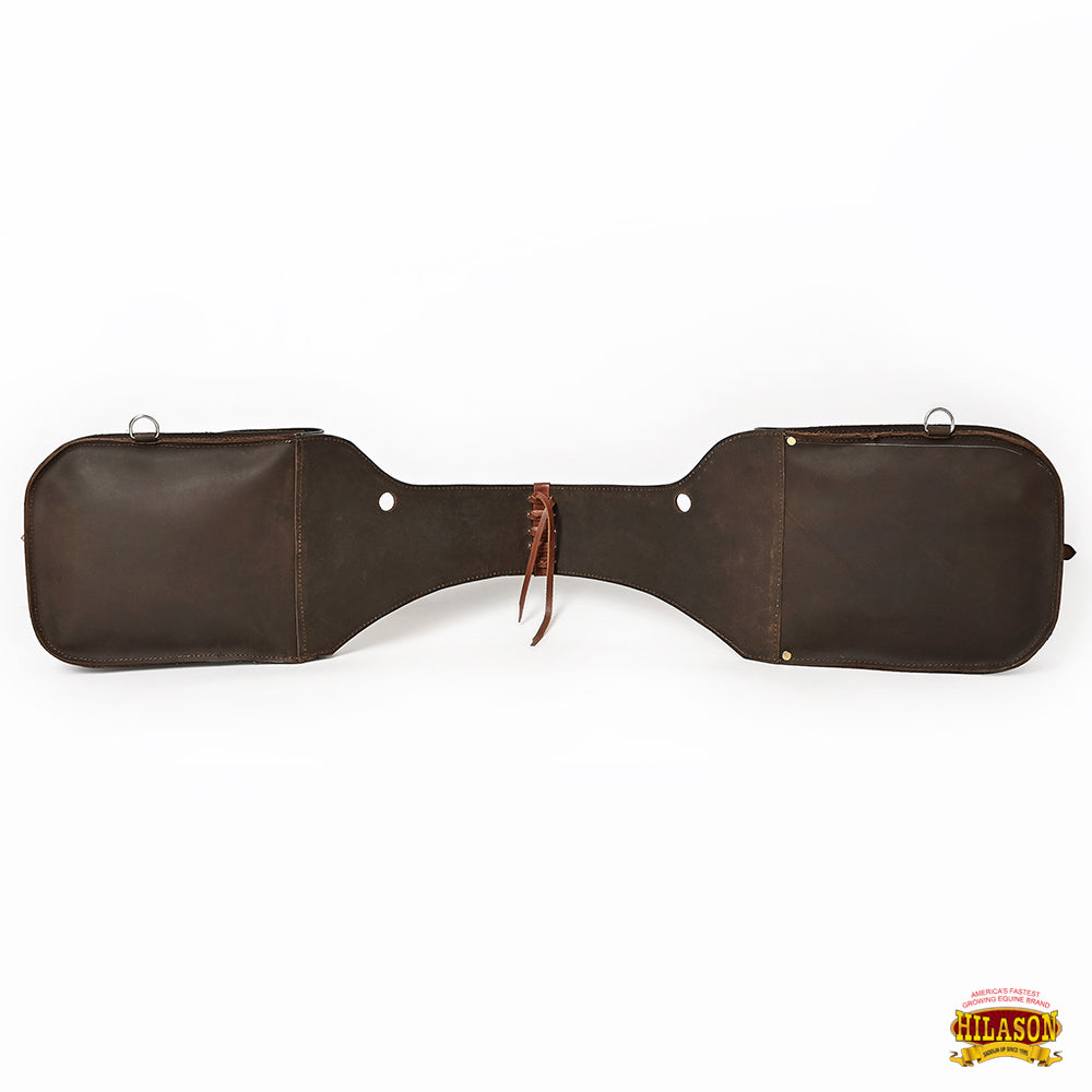 Hilason Floral  Western Horse Leather Saddle Bag Heavyduty Traditional Trail Ride