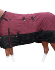 Hilason 1200D Turnout Light Winter Waterproof Rain Sheet Horse Sheet Black