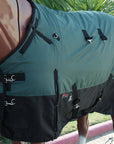 Hilason 1200D Turnout Light Winter Waterproof Rain Sheet Horse Sheet Black