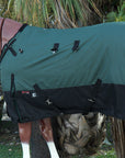Hilason 1200D Turnout Light Winter Waterproof Rain Sheet Horse Sheet Black