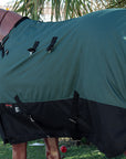 Hilason 1200D Turnout Light Winter Waterproof Rain Sheet Horse Sheet Black