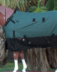 Hilason 1200D Turnout Light Winter Waterproof Rain Sheet Horse Sheet Black