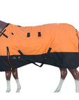 Hilason 1200D Turnout Light Winter Waterproof Rain Sheet Horse Sheet Black