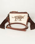 American Darling Small Crossbody Hair On Genuine Leather Women Bag Western Handbag Purse