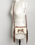 American Darling Small Crossbody Hair On Genuine Leather Women Bag Western Handbag Purse
