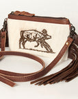 American Darling Small Crossbody Hair On Genuine Leather Women Bag Western Handbag Purse