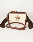 American Darling Small Crossbody Hair On Genuine Leather Women Bag Western Handbag Purse