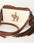 American Darling Small Crossbody Hair On Genuine Leather Women Bag Western Handbag Purse