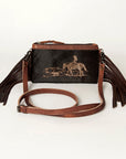 American Darling Small Crossbody Hair On Genuine Leather Women Bag Western Handbag Purse