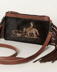 American Darling Small Crossbody Hair On Genuine Leather Women Bag Western Handbag Purse